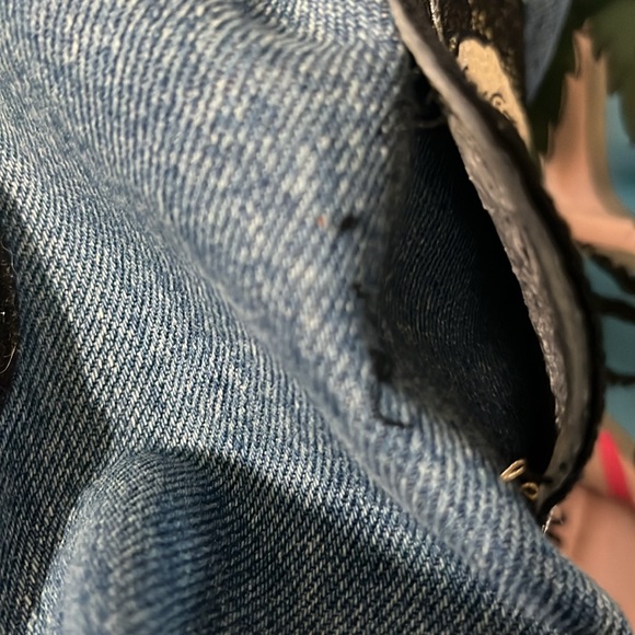 Levi’s denim jeans jacket with snake detail size bust 20” no size - Picture 10 of 10